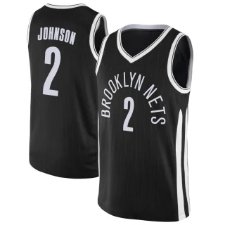 Youth Cameron Johnson Brooklyn Nets Black Swingman Jersey - City Edition