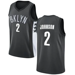 Youth Cameron Johnson Brooklyn Nets Gray Swingman Jersey - Statement Edition