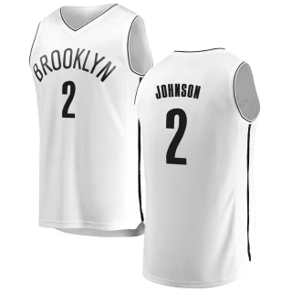 Youth Cameron Johnson Brooklyn Nets White Fast Break Jersey - Association Edition