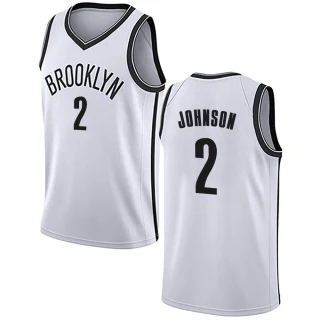 Youth Cameron Johnson Brooklyn Nets White Swingman Jersey - Association Edition