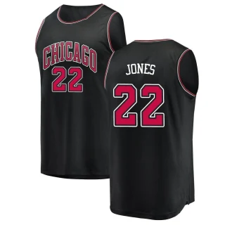 Youth Carlik Jones Chicago Bulls Black Fast Break Jersey - Statement Edition
