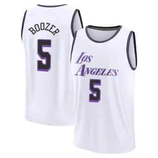 Youth Carlos Boozer Los Angeles Lakers White Fast Break 2022/23 City Edition Jersey