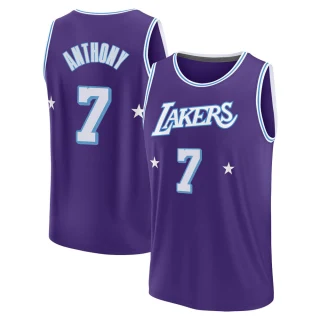 Youth Carmelo Anthony Los Angeles Lakers Purple Fast Break 2021/22 Replica City Edition Jersey