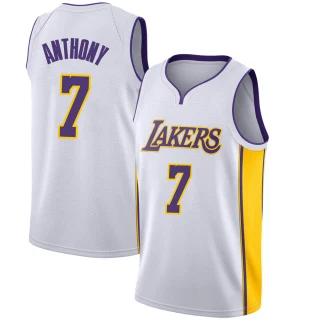 Youth Carmelo Anthony Los Angeles Lakers White Swingman Jersey - Association Edition