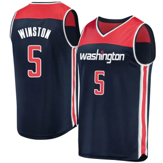 Youth Cassius Winston Washington Wizards Navy Fast Break Jersey - Statement Edition