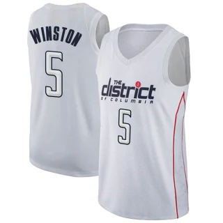 Youth Cassius Winston Washington Wizards White Swingman Jersey - City Edition