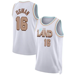 Youth Cedi Osman Cleveland Cavaliers White Swingman 2022/23 City Edition Jersey