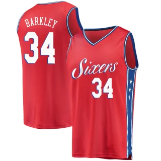 Youth Charles Barkley Philadelphia 76ers Red Fast Break Jersey - Statement Edition