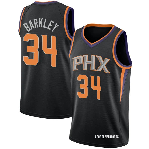Youth Charles Barkley Phoenix Suns Black Swingman Jersey - Statement Edition