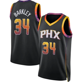 Youth Charles Barkley Phoenix Suns Black Swingman Jordan Brand 2022/23 Jersey - Statement Edition