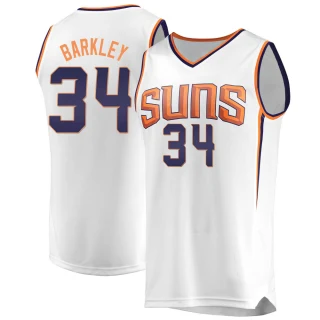 Youth Charles Barkley Phoenix Suns White Fast Break Jersey - Association Edition