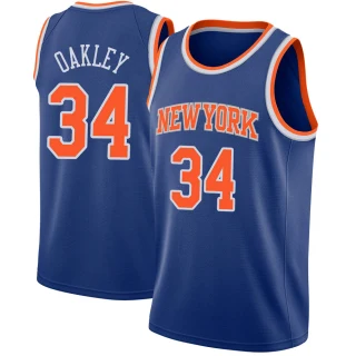 Youth Charles Oakley New York Knicks Blue Swingman Jersey - Icon Edition