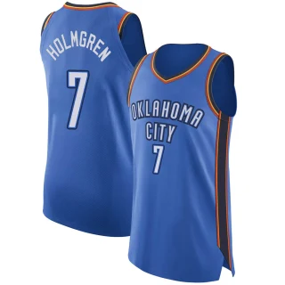Youth Chet Holmgren Oklahoma City Thunder Blue Authentic Jersey - Icon Edition