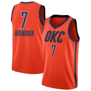 Youth Chet Holmgren Oklahoma City Thunder Orange Swingman 2018/19 Jersey - Earned Edition