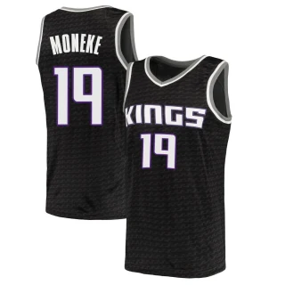 Youth Chima Moneke Sacramento Kings Black Swingman Jersey - Statement Edition