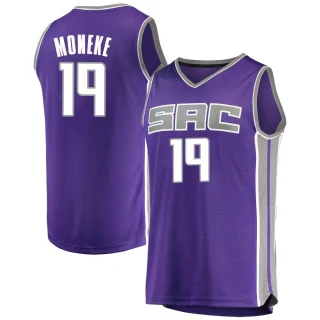 Youth Chima Moneke Sacramento Kings Purple Fast Break Jersey - Icon Edition