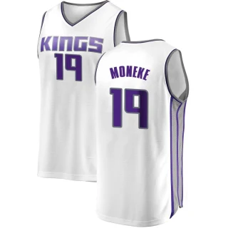 Youth Chima Moneke Sacramento Kings White Fast Break Jersey - Association Edition