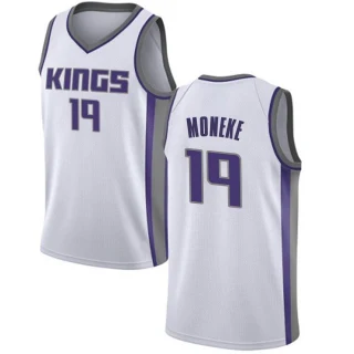 Youth Chima Moneke Sacramento Kings White Swingman Jersey - Association Edition