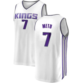 Youth Chimezie Metu Sacramento Kings White Fast Break Jersey - Association Edition