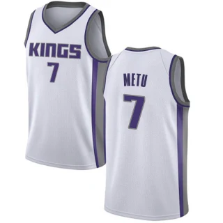 Youth Chimezie Metu Sacramento Kings White Swingman Jersey - Association Edition