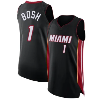 Youth Chris Bosh Miami Heat Black Authentic Jersey - Icon Edition