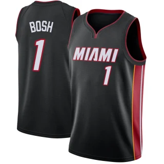 Youth Chris Bosh Miami Heat Black Swingman Jersey - Icon Edition