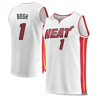 Youth Chris Bosh Miami Heat White Fast Break Jersey - Association Edition