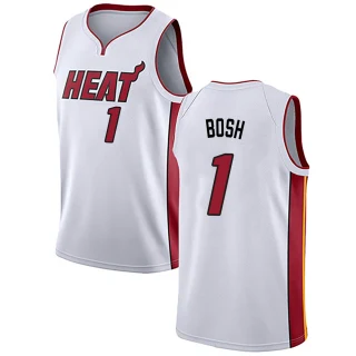 Youth Chris Bosh Miami Heat White Swingman Jersey - Association Edition