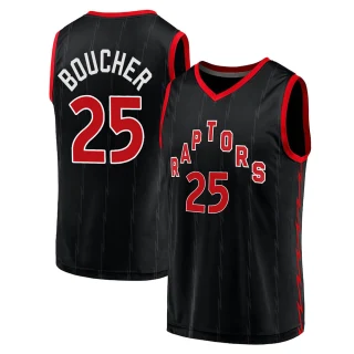 Youth Chris Boucher Toronto Raptors Black Fast Break 2020/21 Jersey - Statement Edition