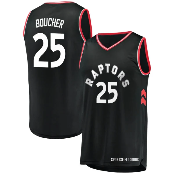 Youth Chris Boucher Toronto Raptors Black Fast Break Jersey - Statement Edition