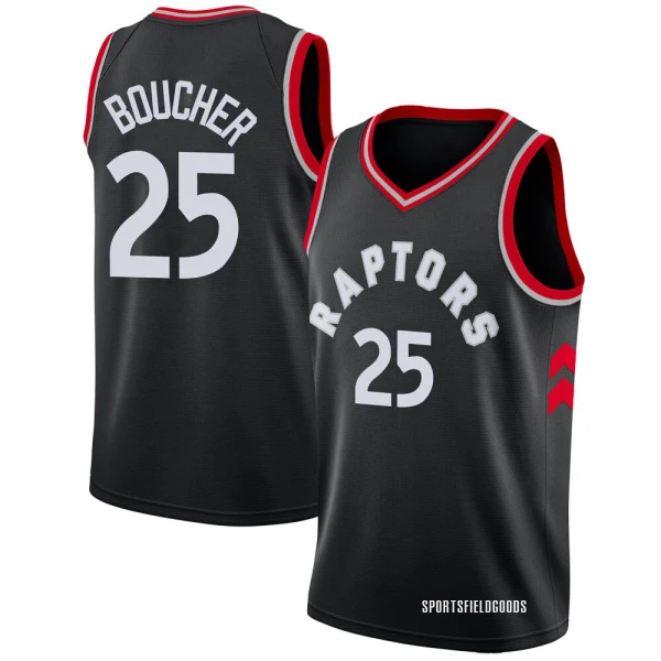 Youth Chris Boucher Toronto Raptors Black Swingman Jersey - Statement Edition