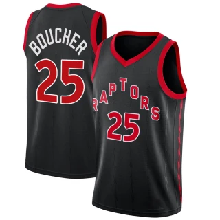 Youth Chris Boucher Toronto Raptors Black Swingman Jordan Brand 2020/21 Jersey - Statement Edition