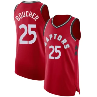 Youth Chris Boucher Toronto Raptors Red Authentic Jersey - Icon Edition