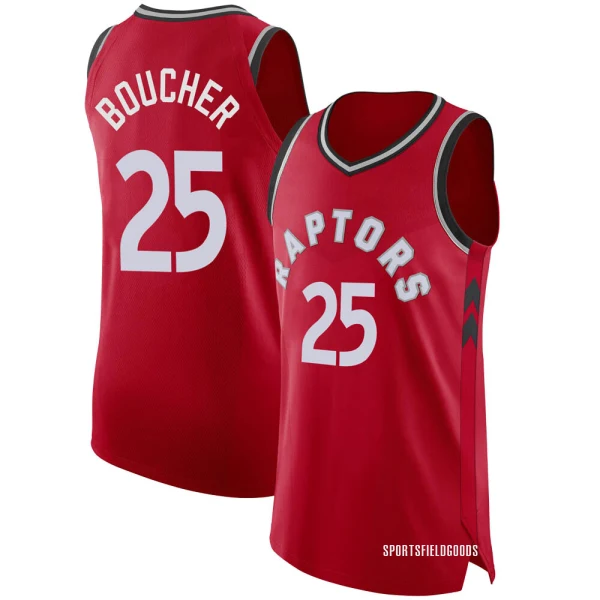 Youth Chris Boucher Toronto Raptors Red Authentic Jersey - Icon Edition