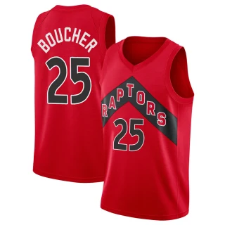 Youth Chris Boucher Toronto Raptors Red Swingman 2020/21 Jersey - Icon Edition