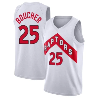 Youth Chris Boucher Toronto Raptors White Swingman 2020/21 Jersey - Association Edition