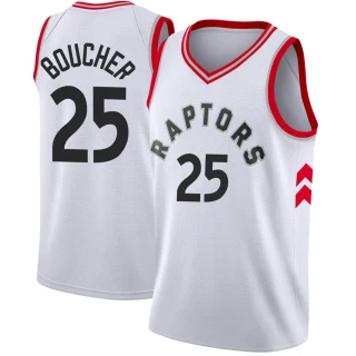 Youth Chris Boucher Toronto Raptors White Swingman Jersey - Association Edition