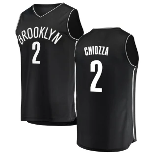 Youth Chris Chiozza Brooklyn Nets Black Fast Break Jersey - Icon Edition
