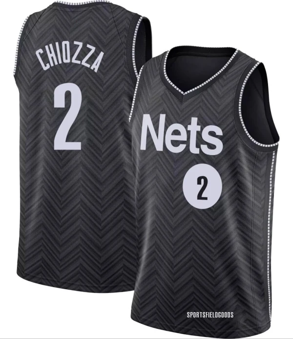 Youth Chris Chiozza Brooklyn Nets Black Swingman 2020/21 Jersey - Earned Edition