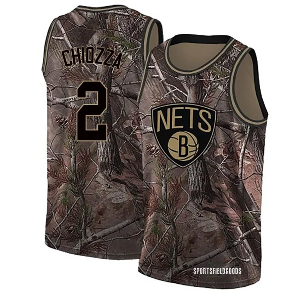 Youth Chris Chiozza Brooklyn Nets Camo Swingman Realtree Collection Jersey