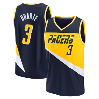 Youth Chris Duarte Indiana Pacers Navy Fast Break 2021/22 Replica City Edition Jersey