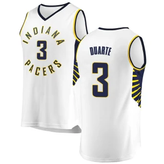 Youth Chris Duarte Indiana Pacers White Fast Break Jersey - Association Edition