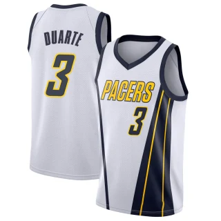 Youth Chris Duarte Indiana Pacers White Swingman 2018/19 Jersey - Earned Edition