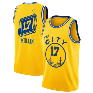 Youth Chris Mullin Golden State Warriors Gold Swingman Hardwood Classics Jersey - The City Classic Edition