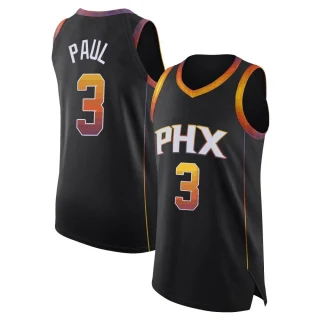 Youth Chris Paul Phoenix Suns Black Authentic Jordan Brand 2022/23 Jersey - Statement Edition