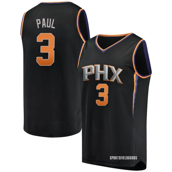 Youth Chris Paul Phoenix Suns Black Fast Break Jersey - Statement Edition