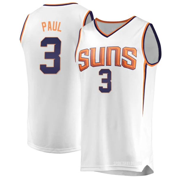 Youth Chris Paul Phoenix Suns White Fast Break Jersey - Association Edition