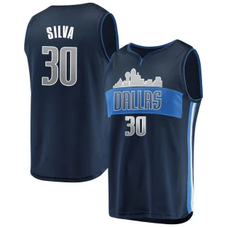 Youth Chris Silva Dallas Mavericks Navy Fast Break Jersey - Statement Edition