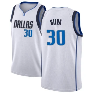 Youth Chris Silva Dallas Mavericks White Swingman Jersey - Association Edition