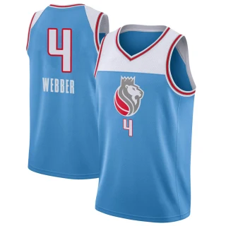 Youth Chris Webber Sacramento Kings Blue Swingman Jersey - City Edition
